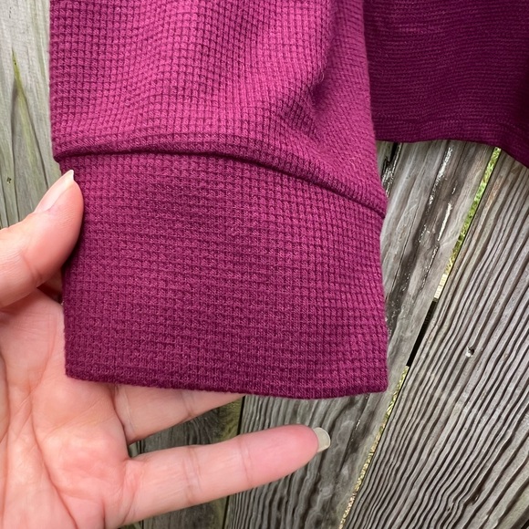 VICTORIAS SECRET Waffle Knit Wine Pajama Set Women’s Medium NWT NEW Flat - Picture 4 of 16